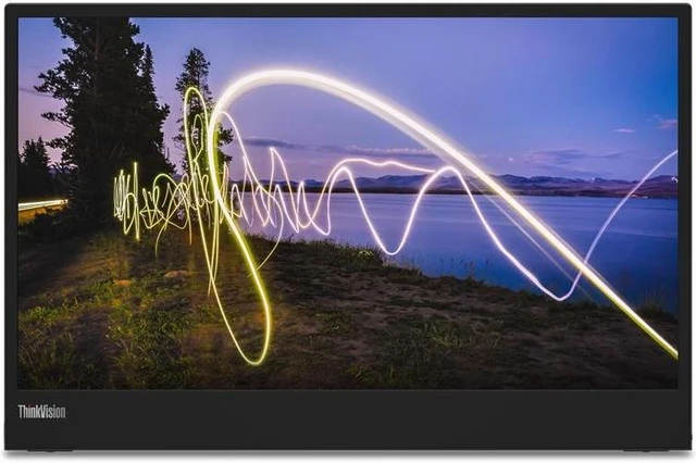 Main image of Lenovo ThinkVision M15 - LED monitor - 15" (15.6" viewable) - portable - 1920 x 1080 Full HD (1080p) @ 60 Hz - IPS - 250