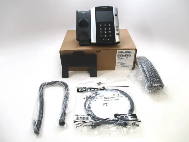 Alt view image 4 of 9 - Refurbished Polycom VVX 500 (2200-44500-025) Business Media Phone