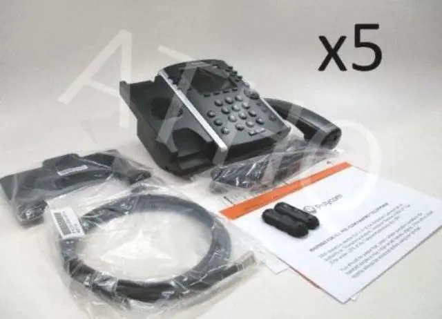 Main image of Bundle of 5 Polycom VVX 400 VoIP IP SIP Business Media Phone (2200-46157-025)