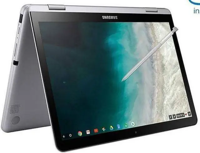Alt view image 4 of 19 - Samsung Chromebook Plus V2 XE520QAB-K03US 4GB RAM, 64GB eMMC, Light Titan