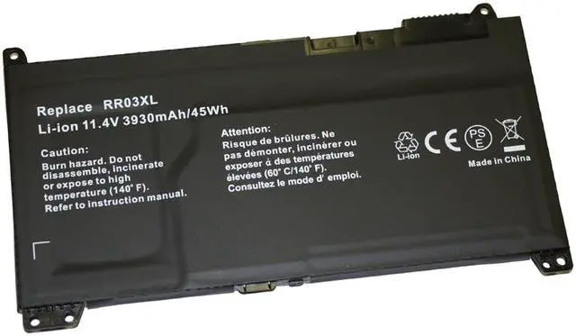 Main image of Powerwarehouse New RR03XL Replacement Battery for HP Probook 430 G4, 430 G5, 440 G4, 440 G5, 450 G4, 450 G5, 455 G4, 455 G5, 470 G5; HP MT20, MT21 11.4V 3930mah