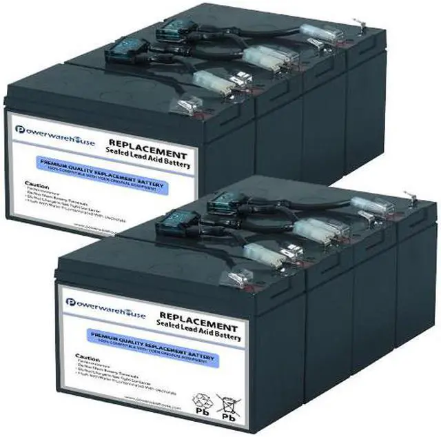 Main image of Powerwarehouse APC RBC8 UPS Battery - Premium Powerwarehouse 12V Lead Acid Battery Catridge #8 (2 Pack)