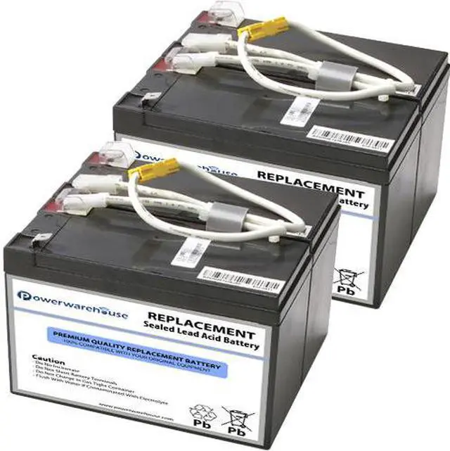 Main image of Powerwarehouse APC RBC5 UPS Battery - Premium Powerwarehouse 12V Lead Acid Battery Catridge #5 (2 Pack)