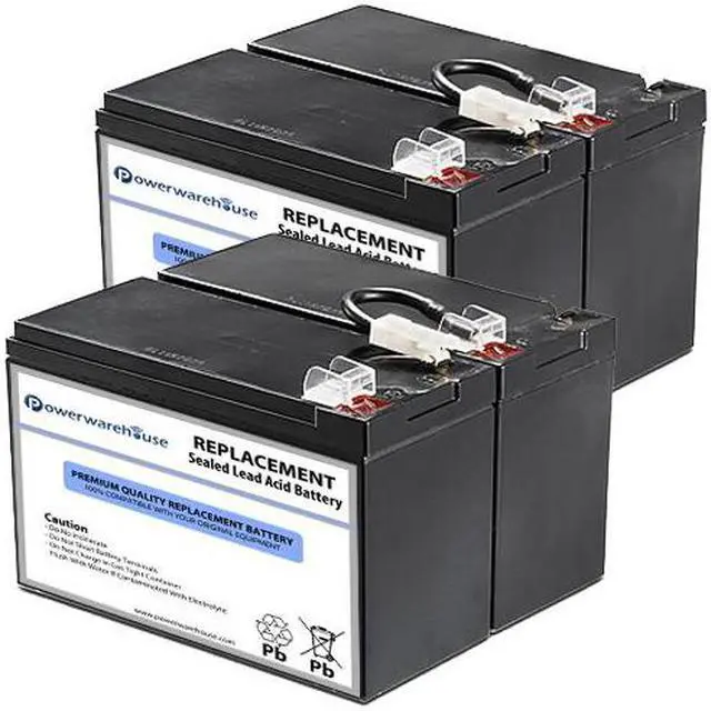 Main image of Powerwarehouse APC Back UPS BR1200LCDi UPS Battery - Premium Powerwarehouse 12V Lead Acid Battery Catridge #109 (2 Pack)