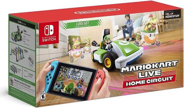 Alt view image 2 of 3 - Mario Kart Live: Home Circuit - Luigi Set + Mario Kart 8 Deluxe Game