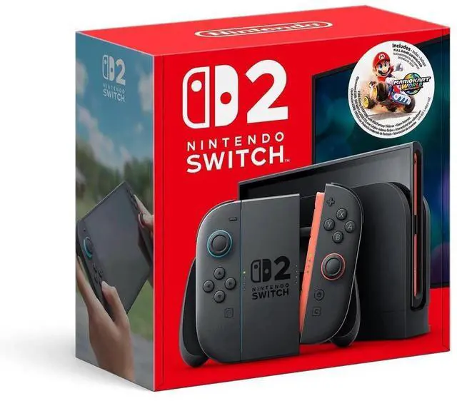 Main image of Nintendo Switch 2 + Mario Kart World Bundle with Switch 2 Pro Controller bundle