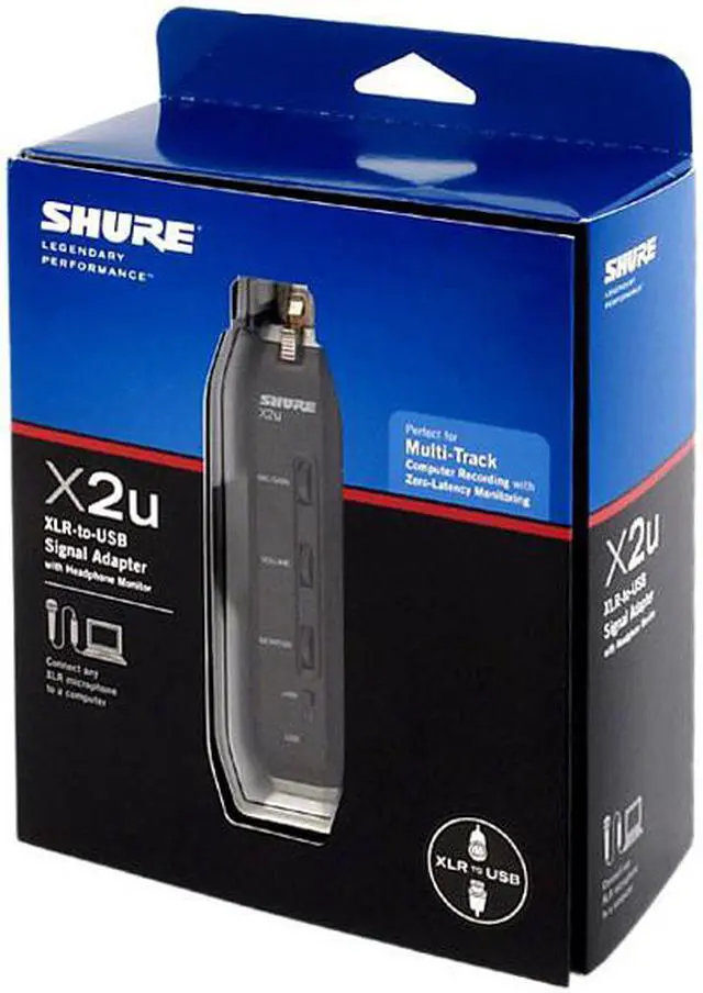 Main image of Shure X2U Xlr To Usb Microphone Adapter Cable Adapter
