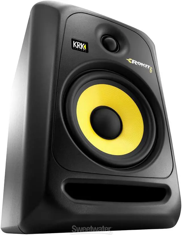 Alt view image 5 of 5 - KRK RP6G3-NA Rokit 6 Generation 3 Powered Studio Monitor, White, Single Speaker