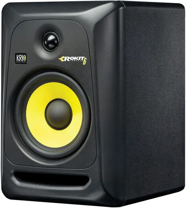 Alt view image 3 of 5 - KRK RP6G3-NA Rokit 6 Generation 3 Powered Studio Monitor, White, Single Speaker