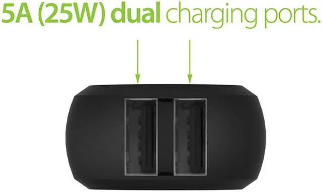 Alt view image 2 of 10 - iOttie CHCRIO101BK RapidVOLT Dual Ports USB Car Charger - Black