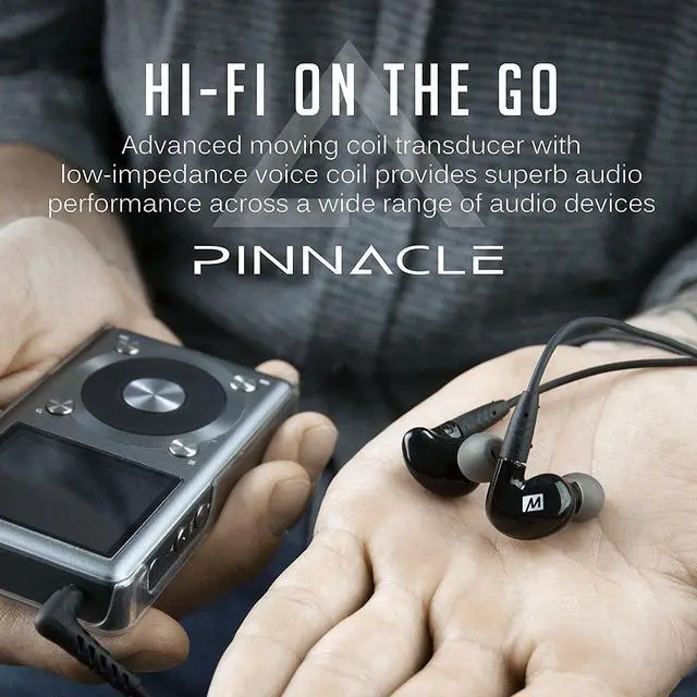 Alt view image 10 of 11 - MEE audio Pinnacle P2 High Fidelity Audiophile In-Ear Headphones with Detachable Cables