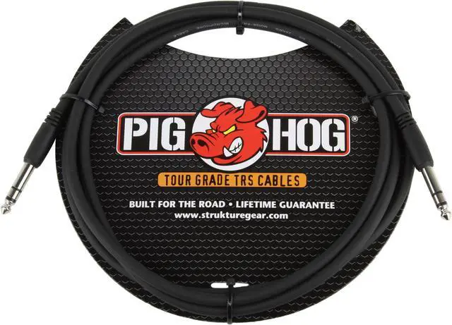 Alt view image 2 of 9 - Pig Hog 6-foot 1/4-in TRS - 1/4-in TRS Cable