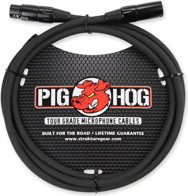 Alt view image 3 of 12 - Pig Hog 6' 8mm XLR Microphone Cable - 3 Pin XLR Male to 3 Pin XLR Female