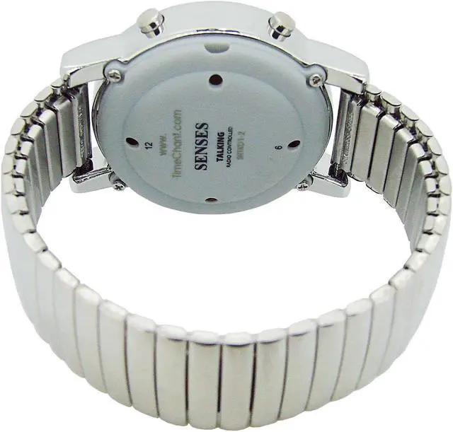 Alt view image 3 of 5 - Five Senses Atomic! Talking Watch - Sets Itself Senses Metal Easy-to-Read Talking Watch For Elderly Seniors Hard of Hearing Vision Impaired (1021)