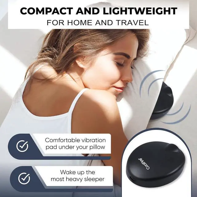 Alt view image 3 of 6 - Maximal Power Vibrating Alarm Clock for Heavy Sleepers Adults and Teenagers with LCD Time Display - The Ultimate Wake-Up Solution for Heavy Sleepers, Travelers & Hearing Impaired- VB01B