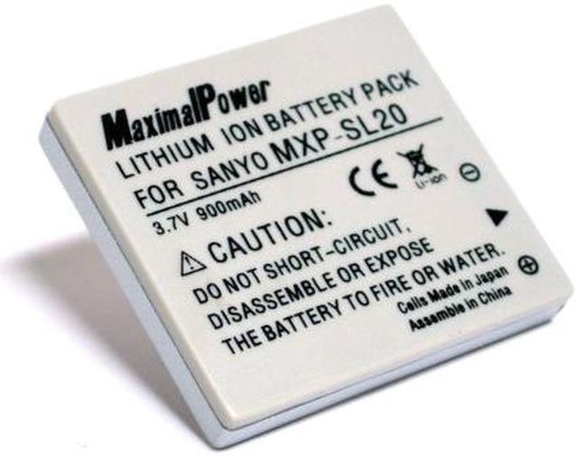 Maximalpower SAN DB-L20 DB-L20AU Battery for Sanyo Xacti VPC-E1,E6