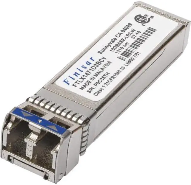 Alt view image 2 of 5 - Finisar FTLX1475D3BCV 10GBase-LR LW 1000Base-LX Dual Rate 10 km 1310 nm SM SFP Plus Transceiver