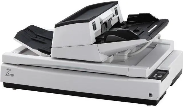 Alt view image 2 of 12 - Ricoh fi-7700 PA03740-B005 Duplex 600 DPI x 600 DPI Production-class ADF + Flatbed document scanner