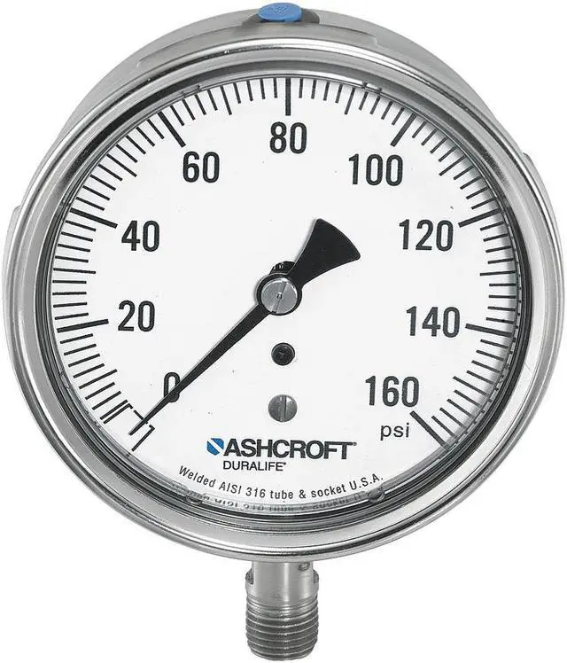 Alt view image 2 of 2 - ASHCROFT 251009SW02L300# Industrial Pressure Gauge, 0 to 300 psi, 2 1/2 in