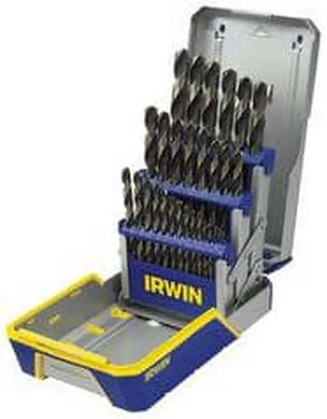 Alt view image 3 of 3 - Hanson 3018005 Black and Gold Metal Index Drill Bit Set - 29-Piece