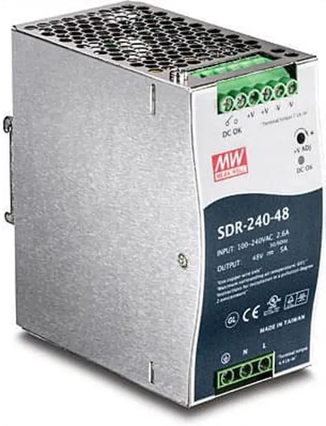 Alt view image 6 of 7 - TRENDnet TI-S24048 DIN Rail 48V 240W Power Supply for TI-PG80