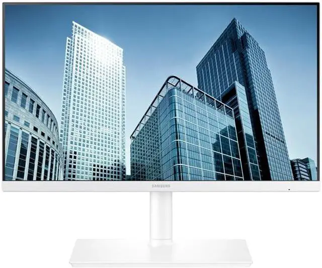 Alt view image 8 of 8 - Samsung S24H851QFN 24" (23.8" viewable) 2560 x 1440 60 Hz WQHD 16:9 5 ms PLS Monitor - White, with USB-C, HDMI, DisplayPort
