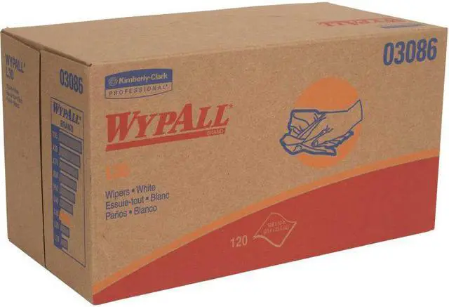 Alt view image 12 of 19 - WYPALL L30 Wipers, POP-UP Box, 10 x 9 4/5, White, 120/Box