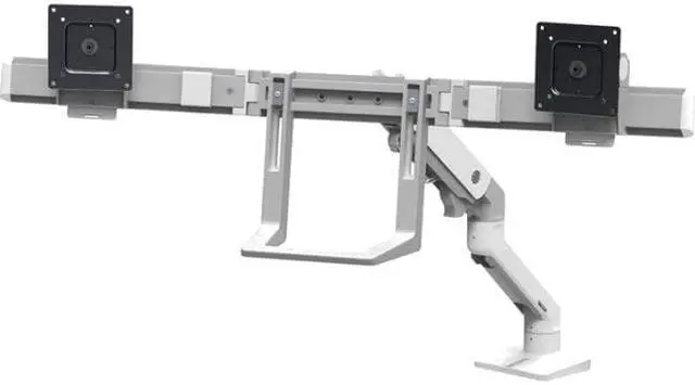 Alt view image 7 of 11 - ERGOTRON 45-476-216 HX DESK DUAL MONITOR ARM BRIGHT WHITE