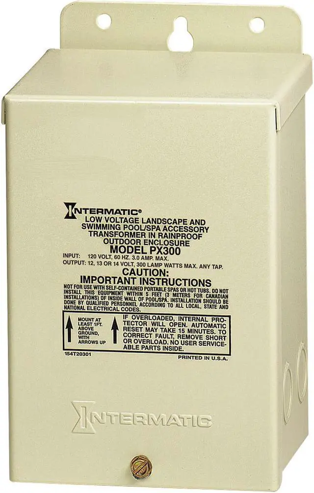 Alt view image 5 of 5 - INTERMATIC PX300 Transformer,1 Phase,300VA,12V Out