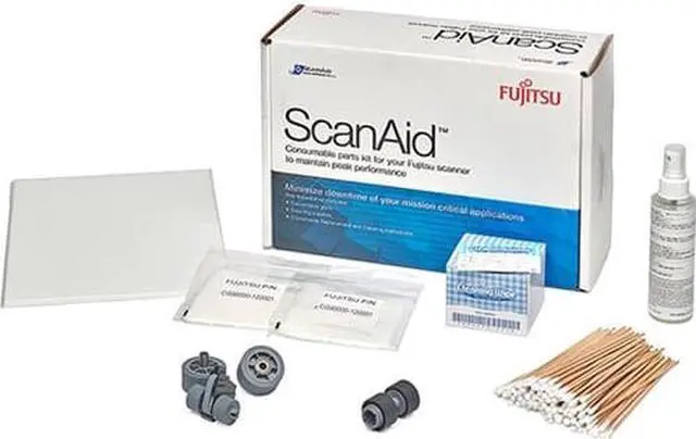 Alt view image 3 of 7 - Fujitsu ScanAid Cleaning and Consumable Kit Fi-7600 Fi-7700