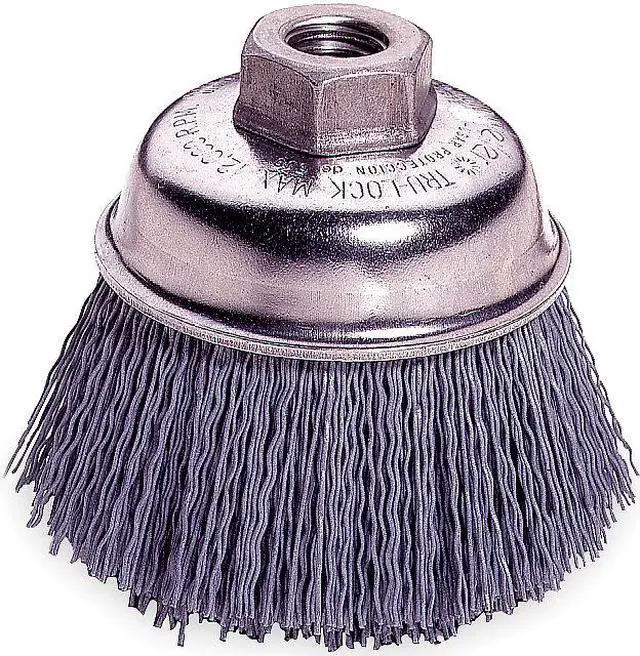 Main image of WEILER 97603 Cup Wire Brush, Threaded Arbor, 3-1/2"