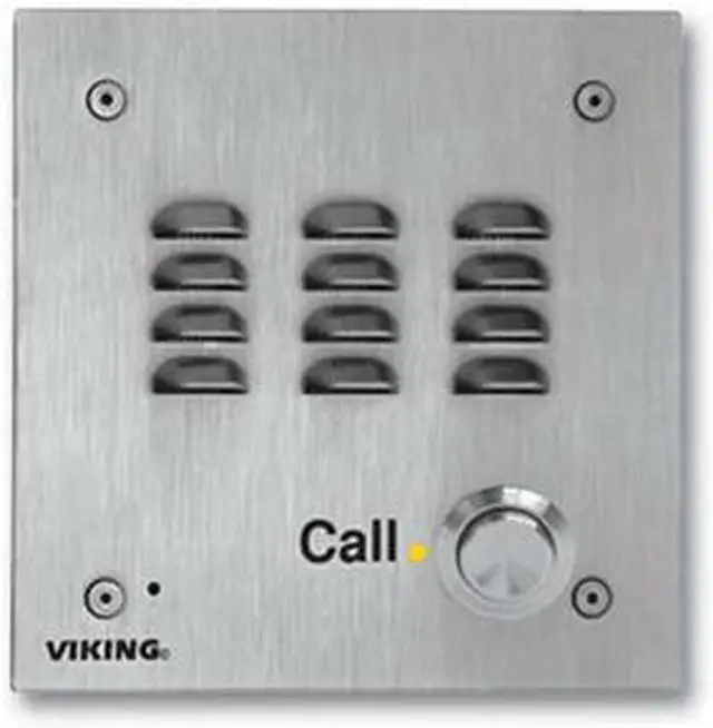 Main image of Viking Electronics - W3000-EWP - Vandal Resistant Handsfree Doorbox 14 Gauge Stainless Steel Faceplate Flush Mount with