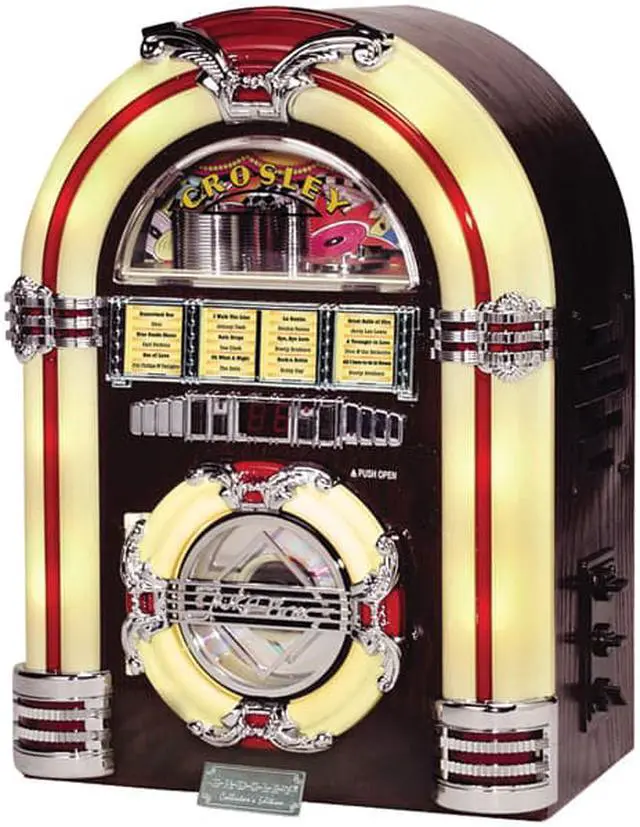 Alt view image 4 of 6 - Crosley CR11CD Jukebox CD Player