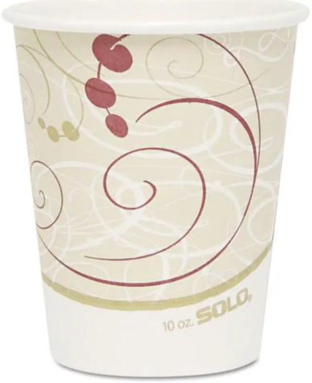 Main image of Solo Cup - 370SM-J8000 - Hot Cups, Symphony Design, 10oz, Beige, 1000/Carton