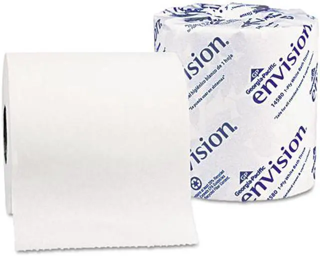 Main image of envision One-Ply Bathroom Tissue, 1210 Sheets/Roll, 80 Rolls/Ctn