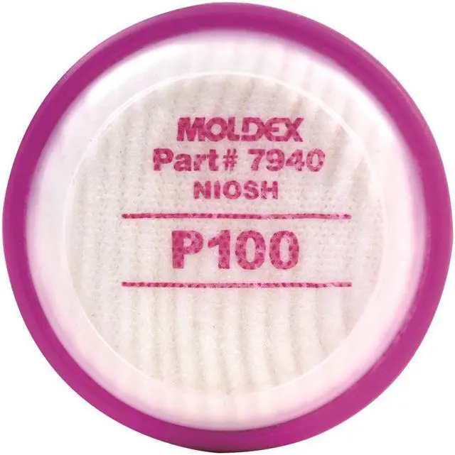 Main image of MOLDEX 7940 Disk Filter, Bayonet, P100, Magenta, Niosh Approved