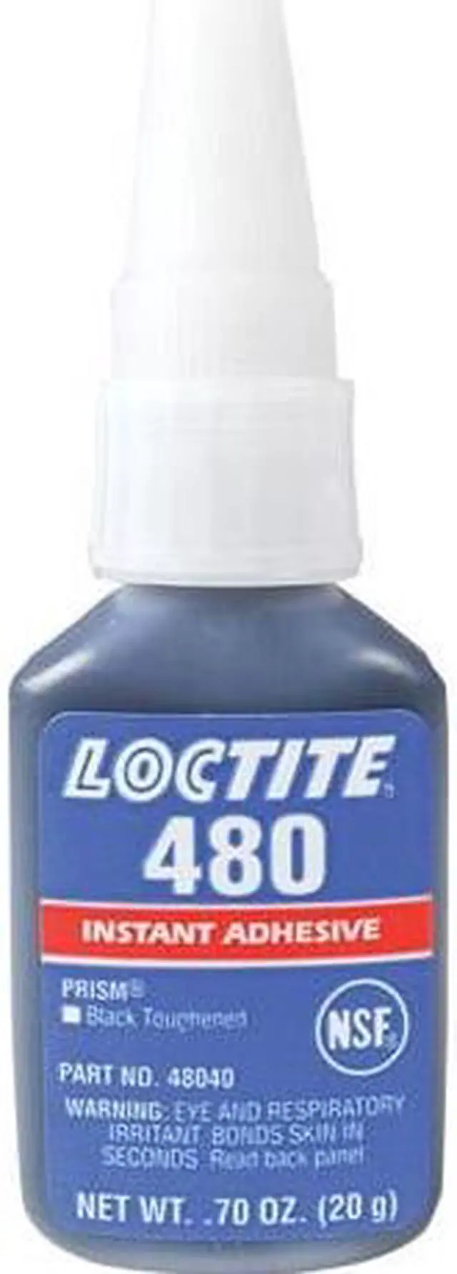 Alt view image 2 of 7 - LOCTITE 135466 Instant Adhesive, 480 Series, Black, 0.7 oz, Bottle