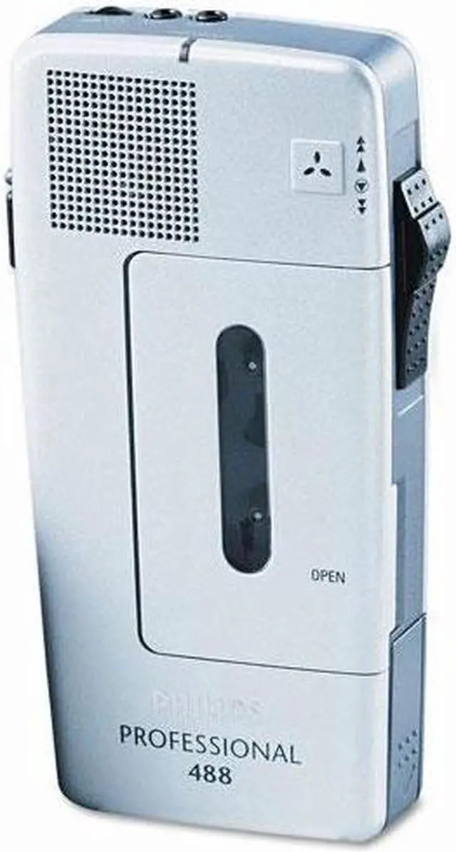 Alt view image 5 of 10 - Philips PM488 Minicassette Voice Recorder