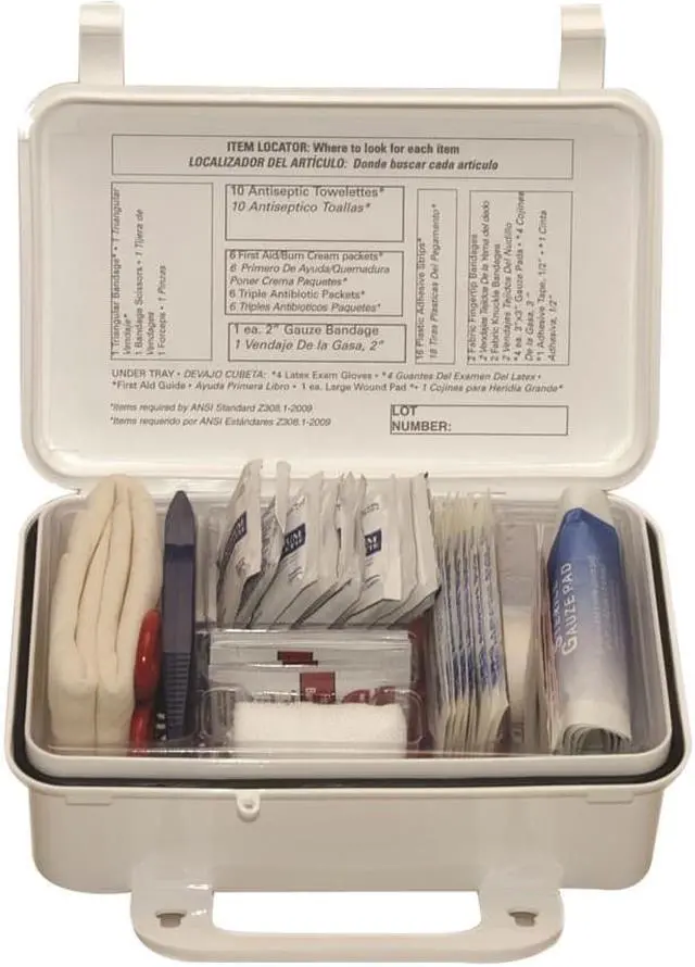 Alt view image 3 of 9 - Weatherproof Plastic Basix #10 First Aid Kit 1 EA