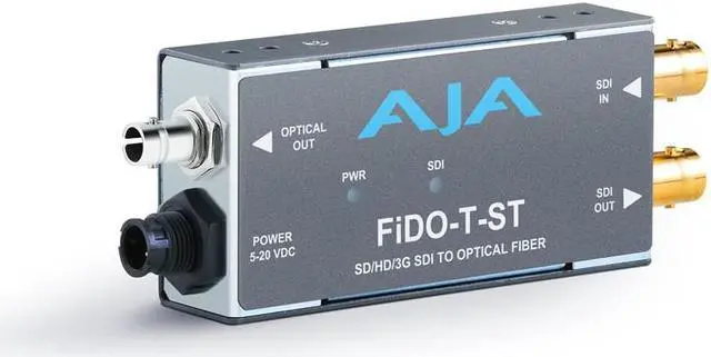 Main image of AJA Video Systems - FIDO-T-ST - Single channel SDI to ST Fiber Converter/ SDI loopout up to 10km