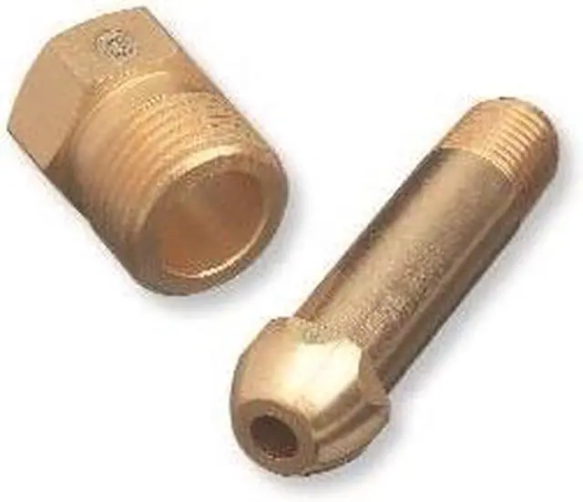 Alt view image 2 of 4 - Regulator Inlet Nipples, 1/4" (Npt), 4 1/2", Cga-580; Cga-510; Cga-500; Cga-590