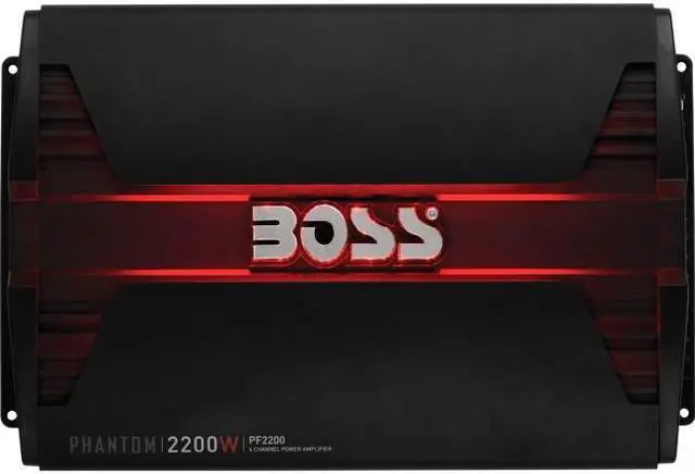 Alt view image 4 of 20 - BOSS Audio PF2200 Phantom 2200W 4 Channel Full Range, Class A/B Amplifier