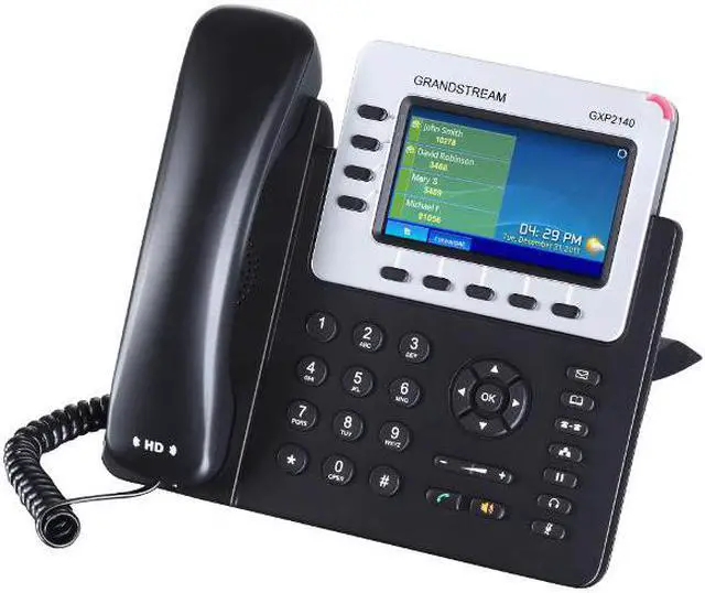 Alt view image 4 of 13 - Grandstream Gxp2140 Ip Phone - Wall Mountable