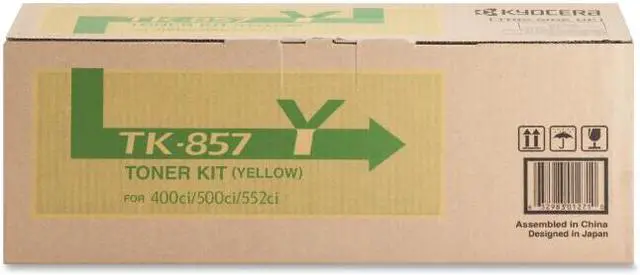 Alt view image 3 of 9 - Kyocera TK857Y Toner Cartridge - Yellow
