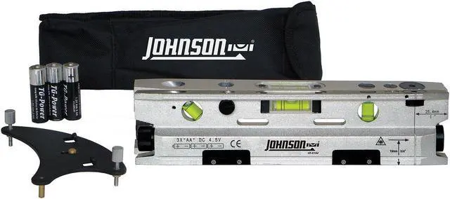 Alt view image 2 of 2 - Johnson Level & Tool  40-6184 Three-Beam Magnetic Torpedo Laser Level