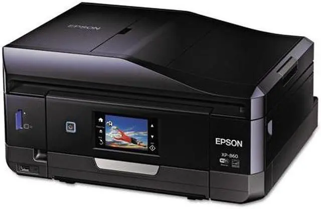 Alt view image 11 of 12 - Epson Expression Photo XP-860 (C11CD95201) Up to 9.5 ppm 5760 x 1440 dpi USB/Ethernet/Wireless Duplex All-in-One Inkjet Printer