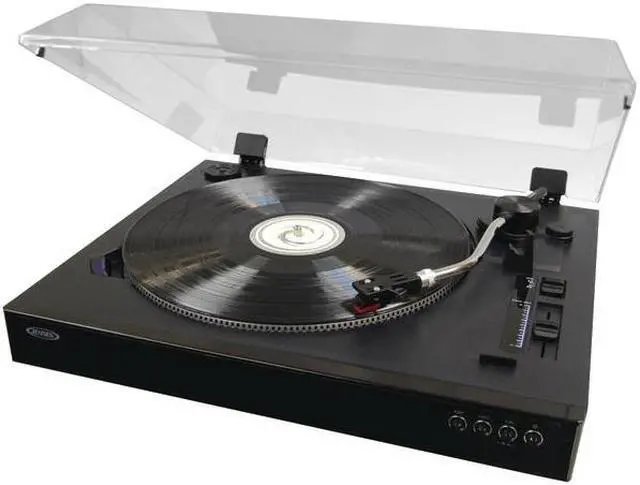 Alt view image 5 of 6 - JENSEN JTA-470 Professional 3-Speed Stereo Turntable with Speed Adjustment
