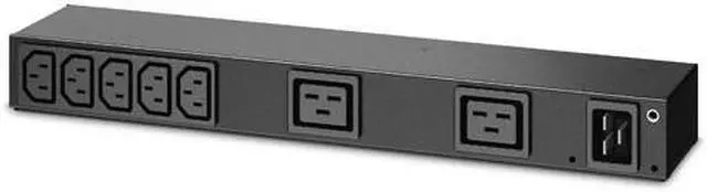Main image of APC AP6120A Basic Rack Pdu - Power Distribution Unit (Rack-Mountable) - Ac 100-240 V - Input: Iec 60320 C20 - Output Connectors: 9 (Iec 60320 C13, Iec 60320 C19)