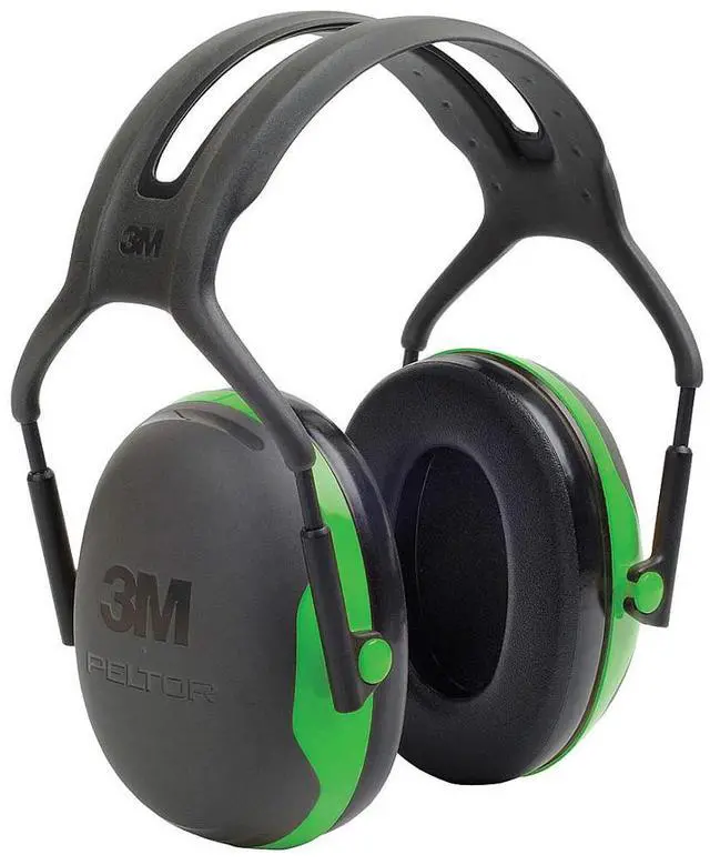 Main image of 3M - X1A - 22dB Over-the-Head Ear Muffs, Black, Green