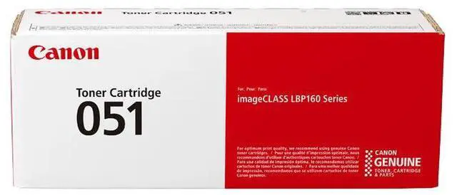Alt view image 4 of 13 - Canon 2168C001 Toner Cartridge 051 for imageCLASS LBP160 Series Printer
